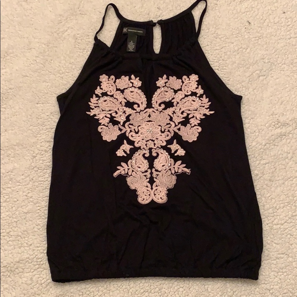 INC Sleeveless Black Tank